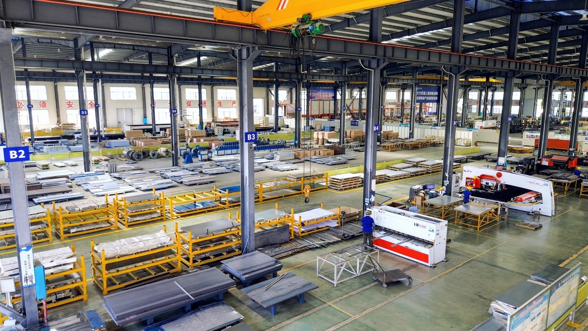 Elevator component production workshop